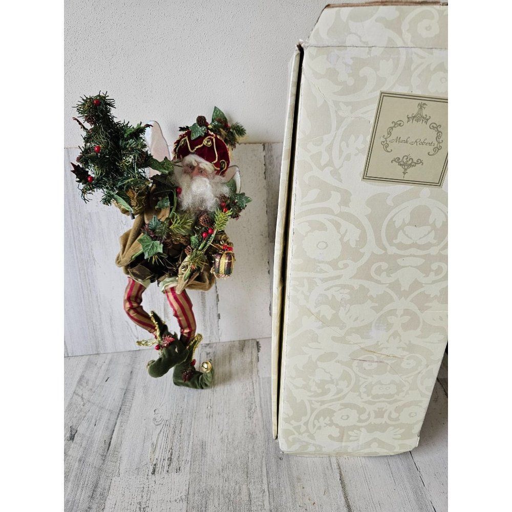 Mark Roberts fairy Tree present stripes large 18"‎ home decor